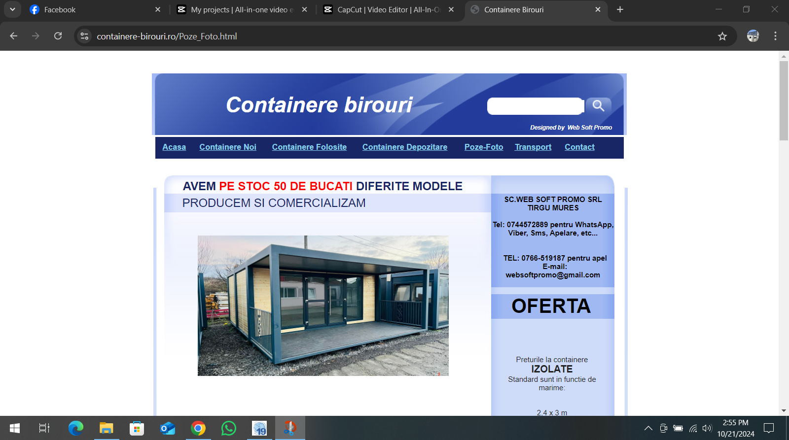 picture of a website